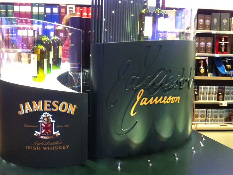 egoluce Jameson Irish Whiskey display