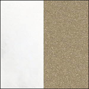 Blanc/Peint couleur sable